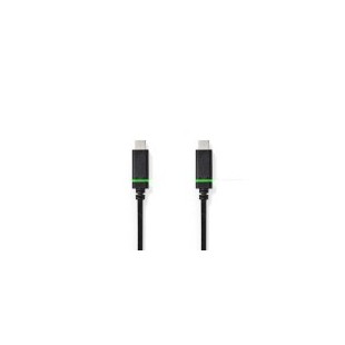 Câble USB | USB 3.2 Gen 1 | USB-C™ Mâle | USB-C™ Mâle | 4K@60Hz | 5 Gbps | Plaqué nickel | 2.00 m | Rond | PVC | Noir | Boîte