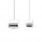 Câble USB | USB 2.0 | USB-A Mâle | USB-C™ Mâle | 480 Mbps | Plaqué nickel | 2.00 m | Rond | PVC | Blanc | Boîte
