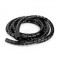 Gestion des câbles | Manchon | 2.00 m | 1 pièces | Épaisseur maximale du câble: 16 mm | PE | Noir