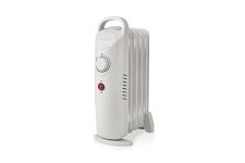 Radiateur mobile d'huile | 500 W | 5 Fins | Thermostat réglable | 1 Réglage de Chaleur | Blanc