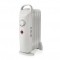 Radiateur mobile d'huile | 500 W | 5 Fins | Thermostat réglable | 1 Réglage de Chaleur | Blanc