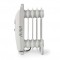 Radiateur mobile d'huile | 500 W | 5 Fins | Thermostat réglable | 1 Réglage de Chaleur | Blanc