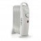 Radiateur mobile d'huile | 500 W | 5 Fins | Thermostat réglable | 1 Réglage de Chaleur | Blanc