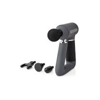 Pistolet de Massage Sportif | Alimenté par pile | Lithium-Ion intégré | Rechargeables | 6 modes de massage | Câble USB | Gris