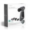 Pistolet de Massage Sportif | Alimenté par pile | Lithium-Ion intégré | Rechargeables | 6 modes de massage | Câble USB | Gris