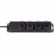 Répartiteur de prises IP44 4 voies noir 2m H07RN-F 3G1.5