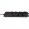 Répartiteur de prises IP44 4 voies noir 2m H07RN-F 3G1.5