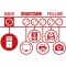 Secure-Tec, barrette d'alimentation 6 voies avec protection contre les surtensions et fonction Main-Follow (câble de 3 m et inte