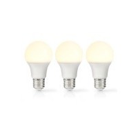 Ampoule LED E27 | A60 | 8.5 W | 806 lm | 2700 K | Blanc Chaud | Givré | 3 pièces