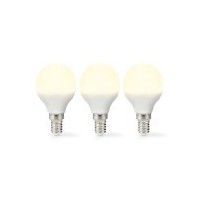 Ampoule LED E14 | G45 | 4.9 W | 470 lm | 2700 K | Blanc Chaud | Givré | 3 pièces