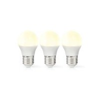 Ampoule LED E27 | G45 | 4.9 W | 470 lm | 2700 K | Blanc Chaud | Givré | 3 pièces