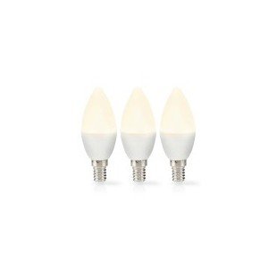 Ampoule LED E14 | Bougie | 2.8 W | 250 lm | 2700 K | Blanc Chaud | Givré | 3 pièces