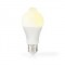 Ampoule LED E27 | A60 | 4.9 W | 470 lm | 3000 K | Blanc | Givré | Détection de mouvement | 1 pièces