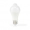 Ampoule LED E27 | A60 | 4.9 W | 470 lm | 3000 K | Blanc | Givré | Détection de mouvement | 1 pièces