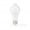 Ampoule LED E27 | A60 | 8.5 W | 806 lm | 3000 K | Blanc | Givré | Détection de mouvement | 1 pièces