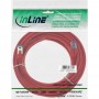 Câble patch Cat.6(A) S-STP/PIMF, InLine®, sans halogènes 500MHz, rouge, 20m