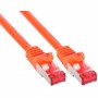 Câble patch, S-STP/PiMF, Cat.6, orange, 0,5m, InLine®