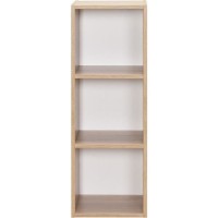 Meuble de rangement MIXCLUB 3 cases - Décor chene - L 31,4x P 30 x H 91 cm