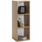 Meuble de rangement MIXCLUB 3 cases - Décor chene - L 31,4x P 30 x H 91 cm