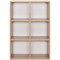 Meuble de rangement MIXCLUB 6 cases - Décor chene - L 61,2 x P 30 x H 91 cm
