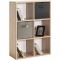 Meuble de rangement MIXCLUB 6 cases - Décor chene - L 61,2 x P 30 x H 91 cm