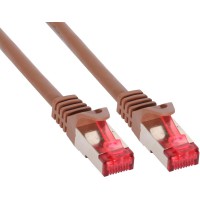 Câble patch, S-STP/PIMF, Cat.6, brun, 10m, InLine®