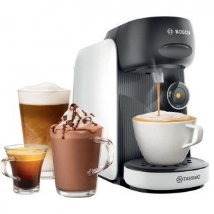 Machine a café multi-boissons BOSCH - TAS16B4 - TASSIMO T16 Finesse - 40 boissons - Réservoir d'eau amovible 0,7l - Blanc