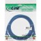 Câble de raccordement InLine® S / FTP PiMF Cat.6 PVC CCA 250 MHz bleu 0,25 m