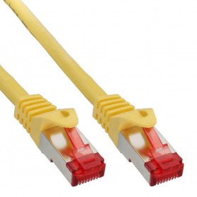 Câble Patch InLine® S / FTP PiMF Cat.6 PVC CCA 250 MHz jaune 3m