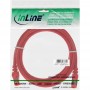 Câble patch InLine® S / FTP PiMF Cat.6 PVC CCA 250 MHz rouge 1 m