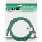 Câble de raccordement InLine® S / FTP PiMF Cat.6 PVC CCA 250 MHz vert 1,5 m