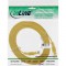 Câble de raccordement ultra-plat plat InLine® U / UTP Cat.6 Gigabit ready yellow 5m