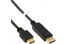 Câble de conversion InLine® DisplayPort vers HDMI noir 1m