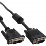 Câble de raccordement DVI-A, InLine®, analogue 12+5 prise sur 15 broches HD prise VGA, 3m