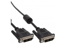 Câble de raccordement DVI-D, InLine®, digital 18+1 mâle/mâle, Single Link, 3m