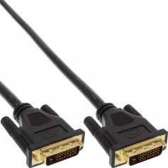 Câble de raccordement DVI-D Premium, InLine®, digital 24+1 mâle/mâle, Dual Link, 15m
