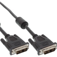 Câble DVI-D, InLine®, numérique/analogique, 24+5 mâle/mâle, Dual Link, 3m