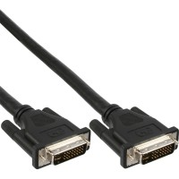 Câble DVI-D, InLine®, numérique/analogique, 24+5 mâle/mâle, Dual Link, sans ferrite, 1,8m