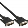 Câble DVI-D, InLine®, numérique/analogique, 24+5 mâle/mâle, Dual Link, sans ferrites, 10m