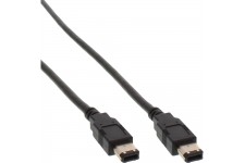 Câble FireWire, InLine®, IEEE1394 6 broches mâle/mâle 0,5m