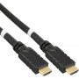Câble HDMI InLine® Active High Speed ​​avec Ethernet mâle plaqué or noir 25m