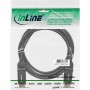 InLine® HDMI Angle Plug 180 ° haute vitesse avec Ethernet A à A plaqué or 3 m