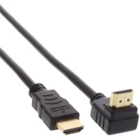 Câble HDMI haute vitesse InLine® avec Ethernet coudé 1m