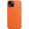 APPLE Coque en cuir pour iPhone 14 avec MagSafe - Orange
