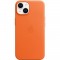 APPLE Coque en cuir pour iPhone 14 avec MagSafe - Orange