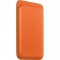 APPLE Porte-cartes en cuir pour iPhone avec MagSafe - Orange
