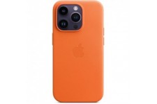 APPLE Coque en cuir pour iPhone 14 Pro avec MagSafe - Orange