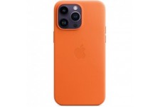 APPLE Coque en cuir pour iPhone 14 Pro Max avec MagSafe - Orange
