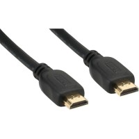 Câble HDMI, InLine®, 19 broches mâle/mâle, contacts dorés, noir, 1,5m