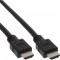Câble HDMI, InLine®, 19 broches mâle/mâle, noir, 7,5m